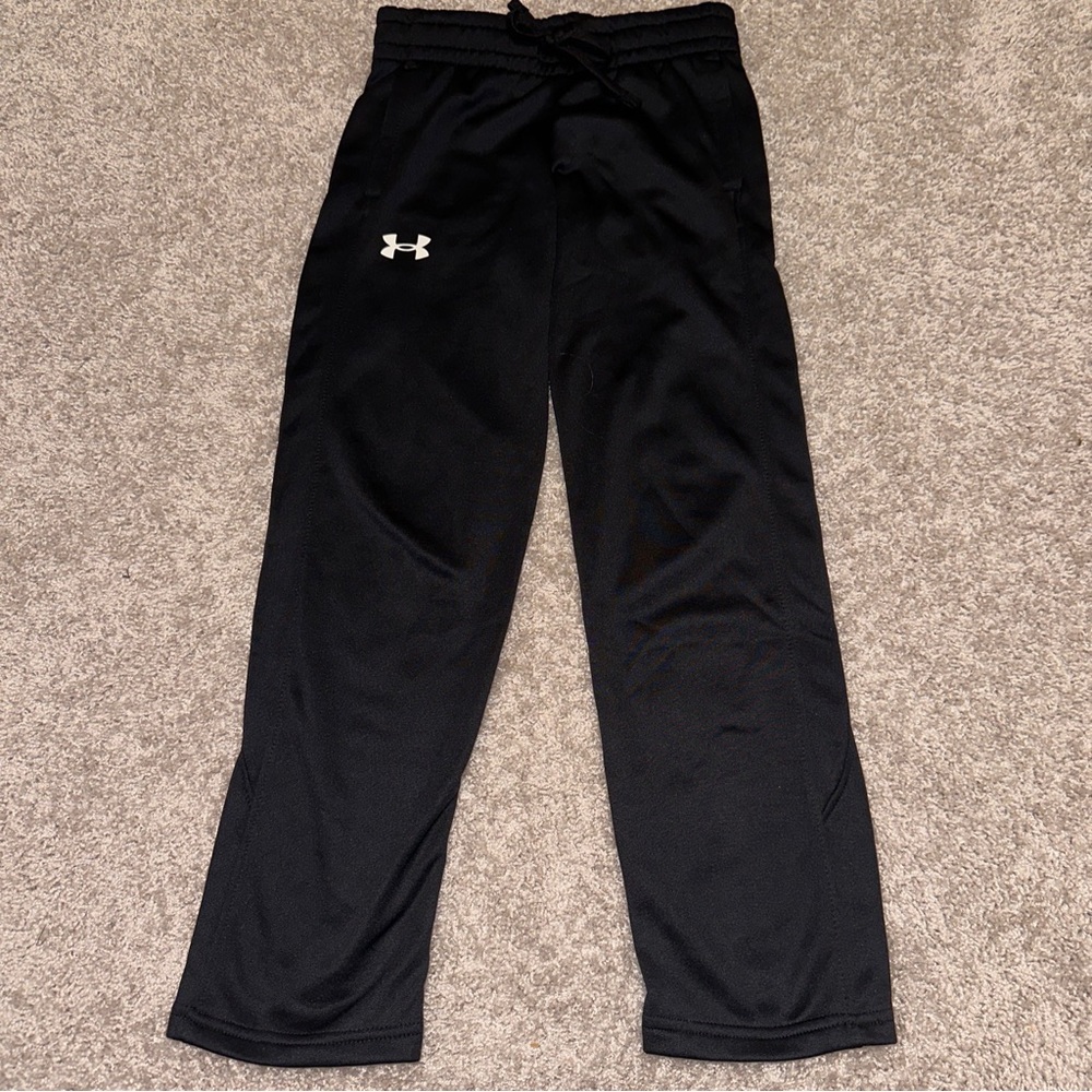 Under Armour Boy's Fleece Athletic Pants 1366761 Black M